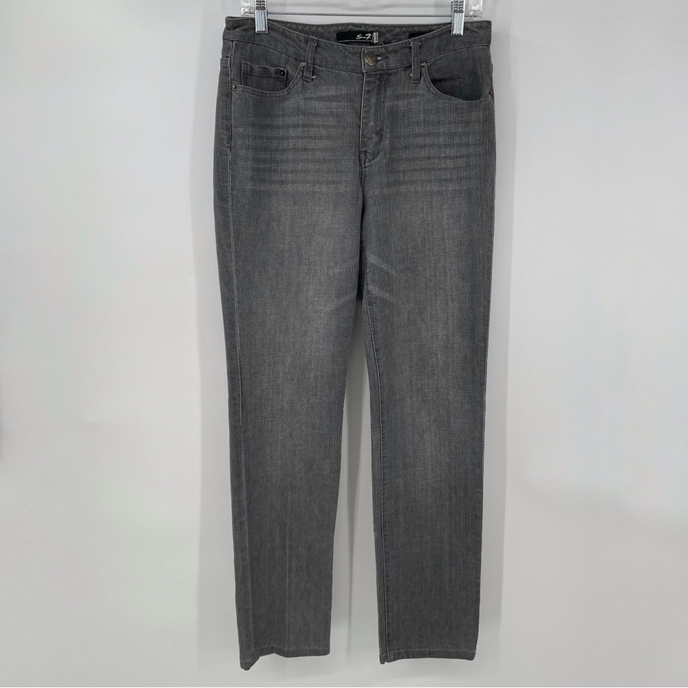 Seven7 Straight Gray Jeans
